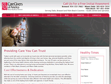 Tablet Screenshot of caregiversofamerica.com